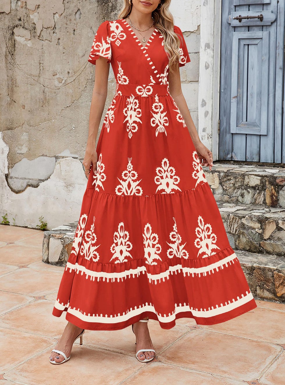 Bell Sleeve Maxi Dress