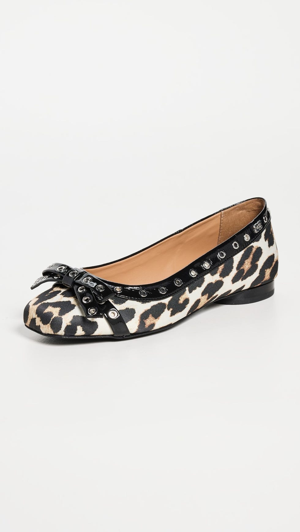 Eyelets Bow Ballerinas