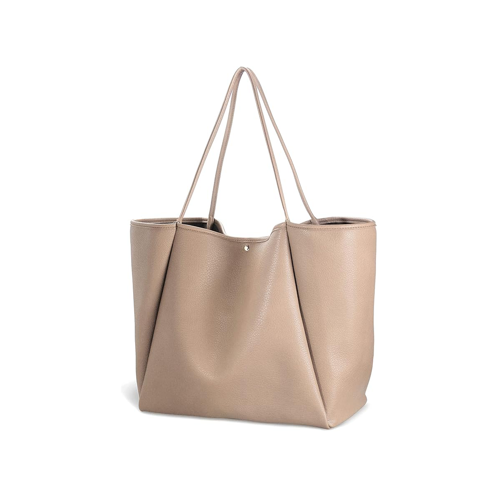 Oversize Vegan Leather Tote