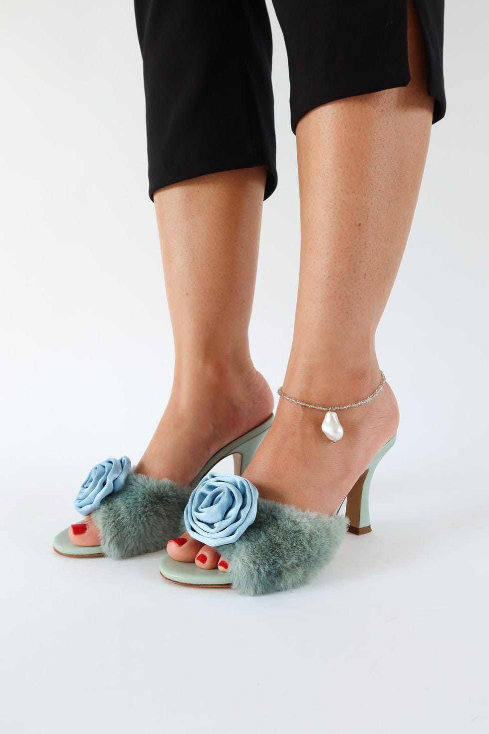 Sandales de talon de rosette birdie