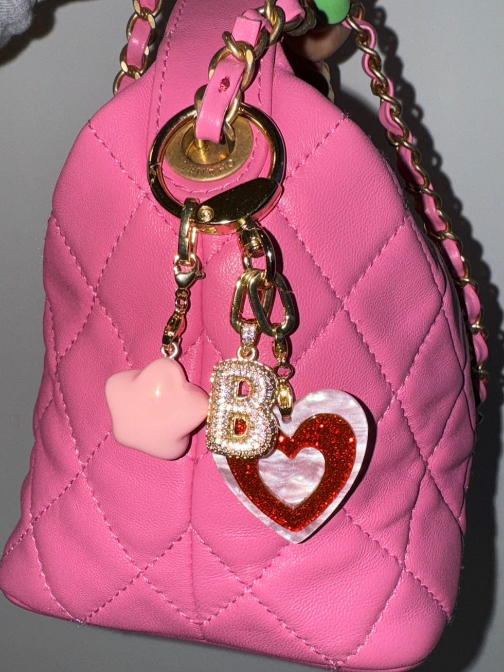 Porte-clés à double coeur