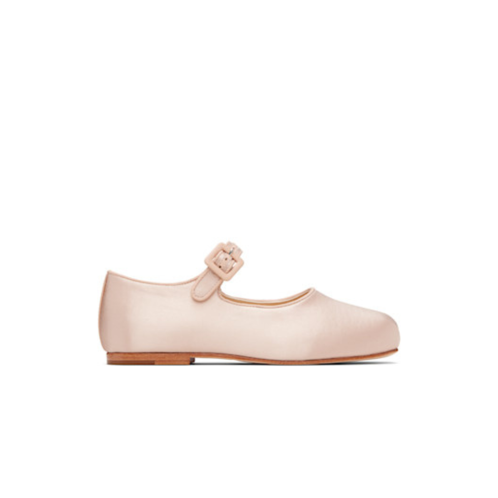 Pink Mary Jane Point Ballerina Flat