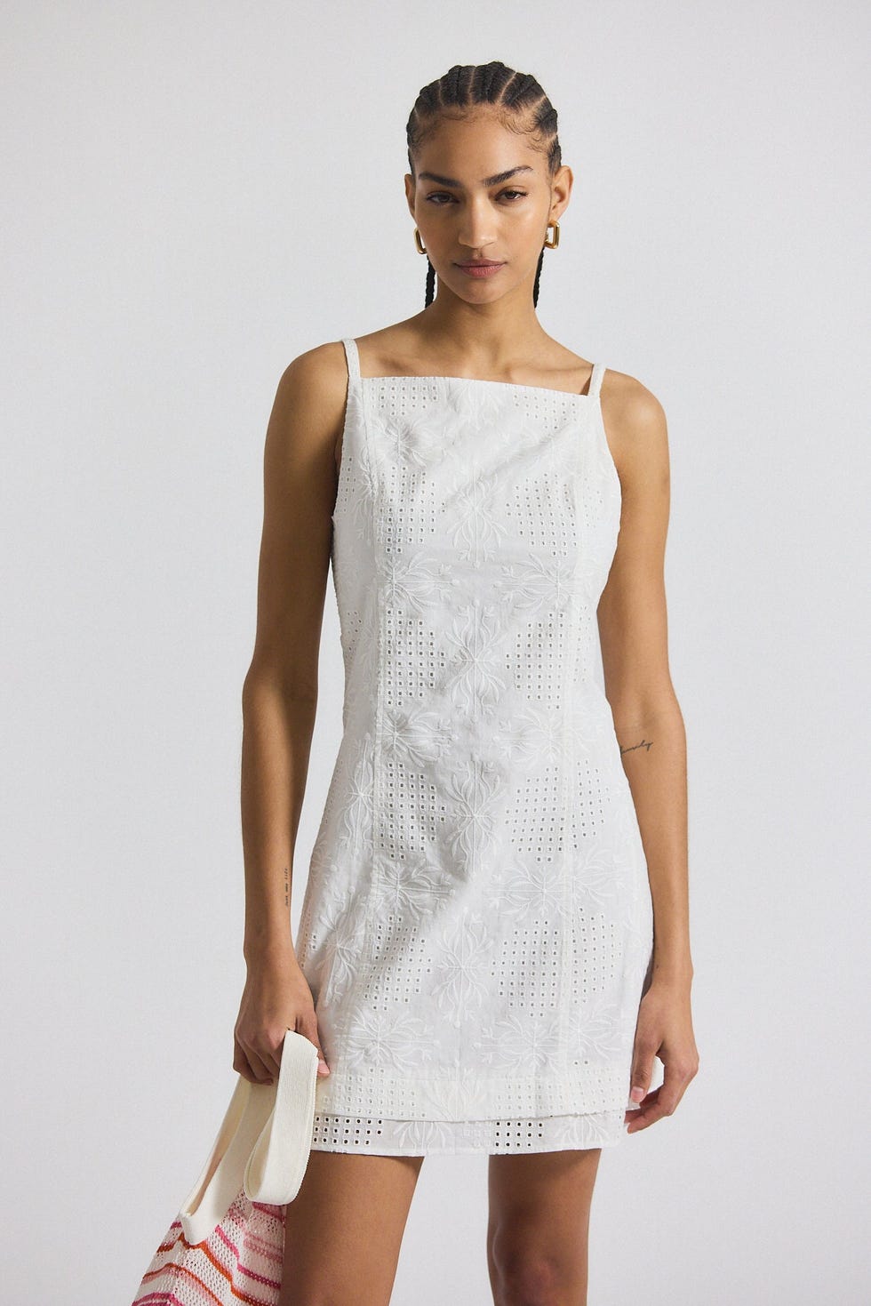 Saige Garden Tile Eyelet Mini robe