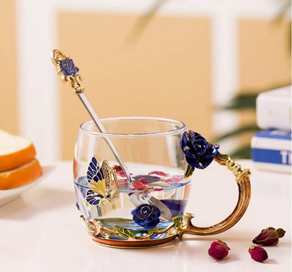 Crystal Tea Mug With Spoon