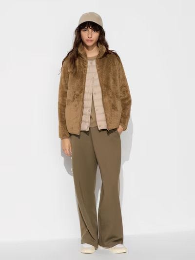 Fluffy Fleece Zipped Jacket