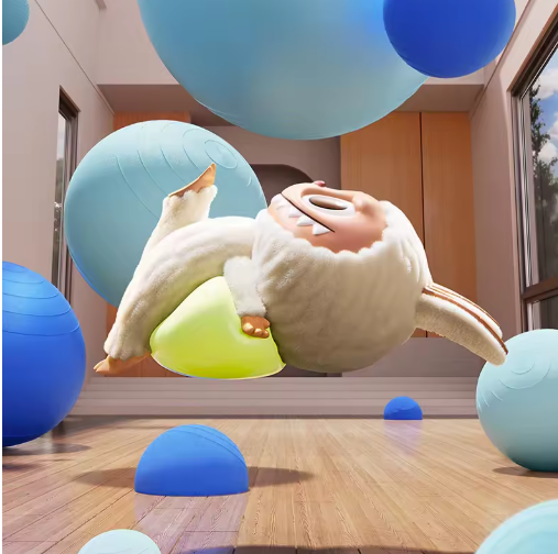Labubu Lazy Yoga 