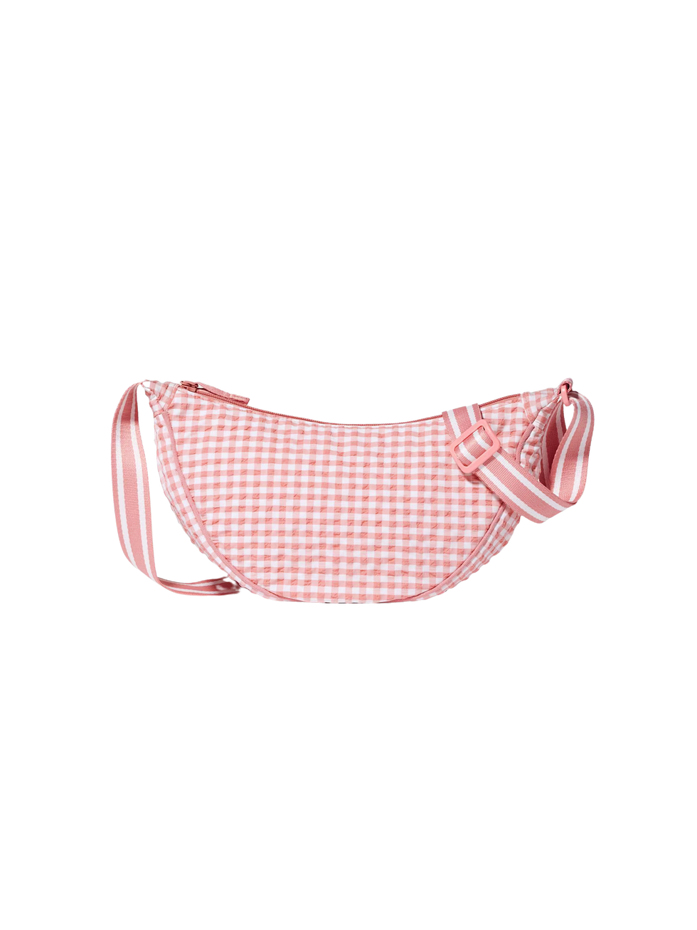 Mini Round shoulder bag in squares