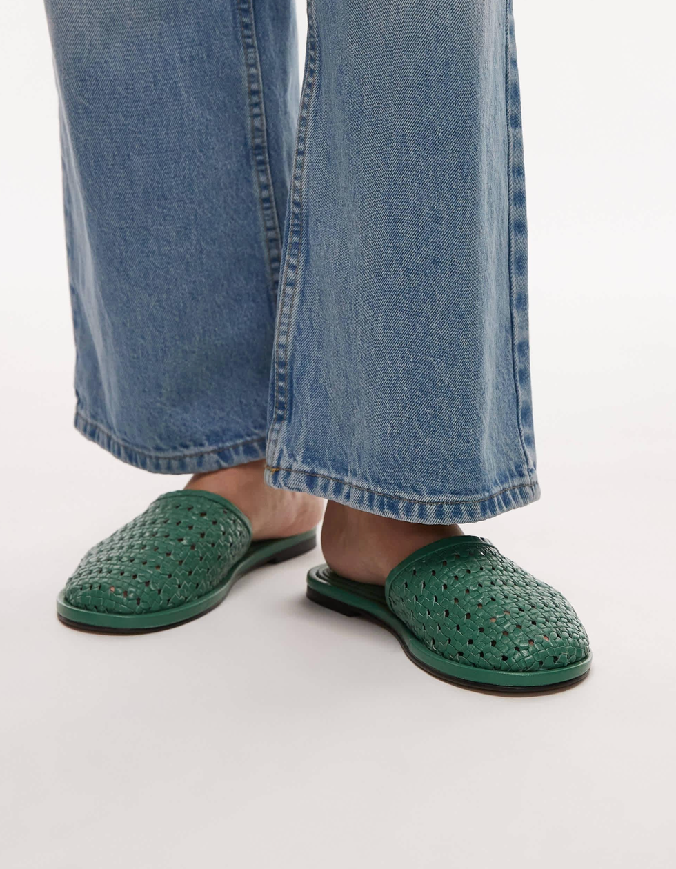 The Green Woven Clog