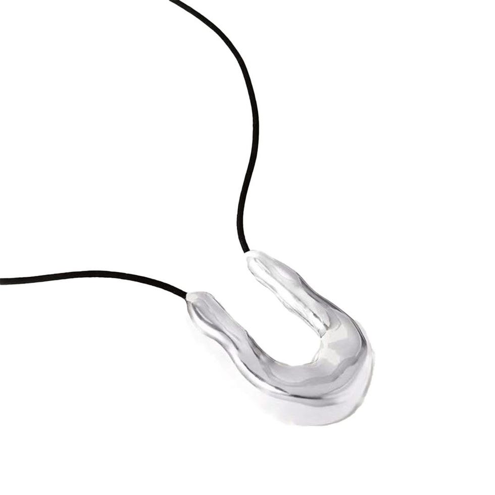 Big wishbone necklace
