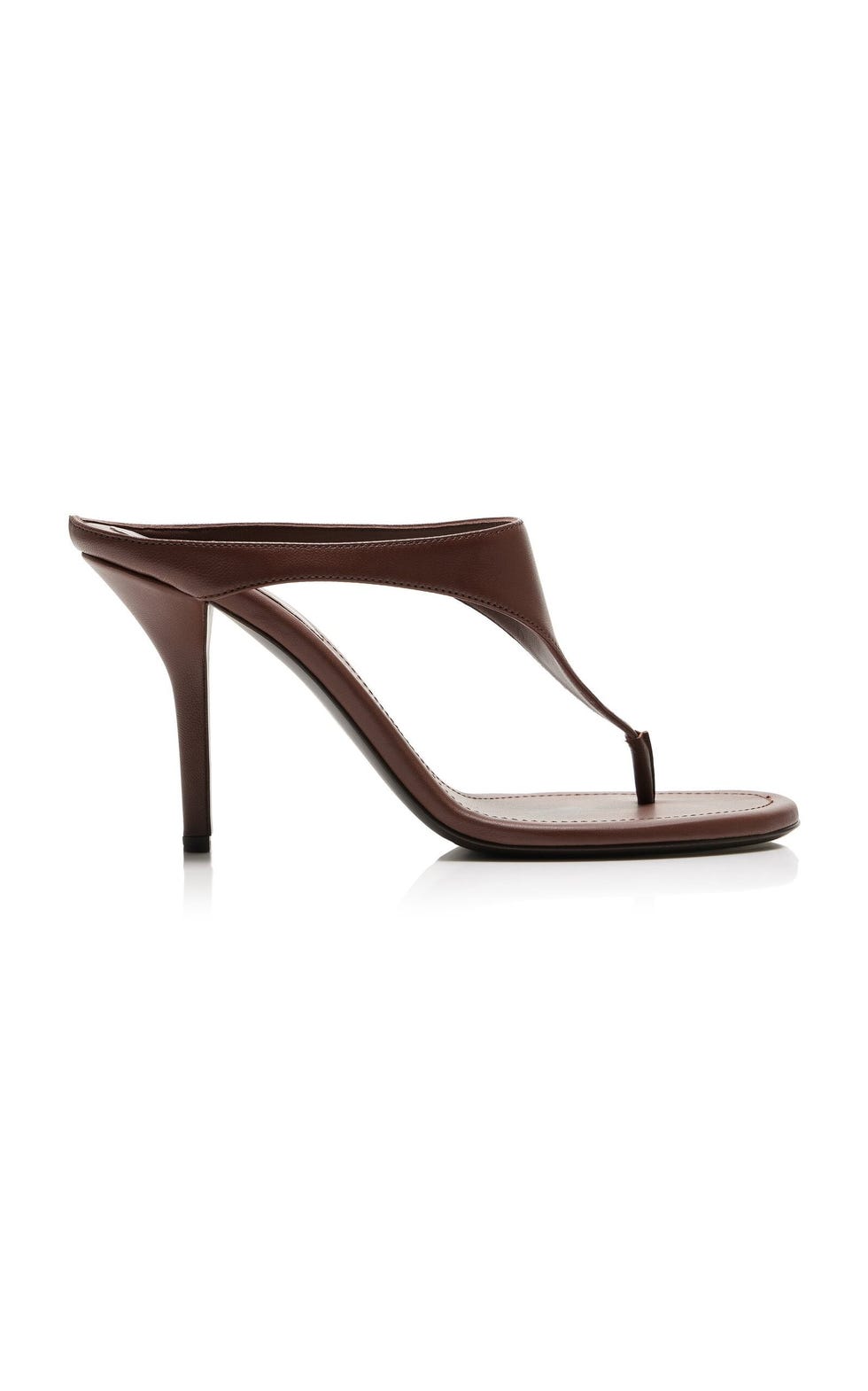 Lara leren teenslipper