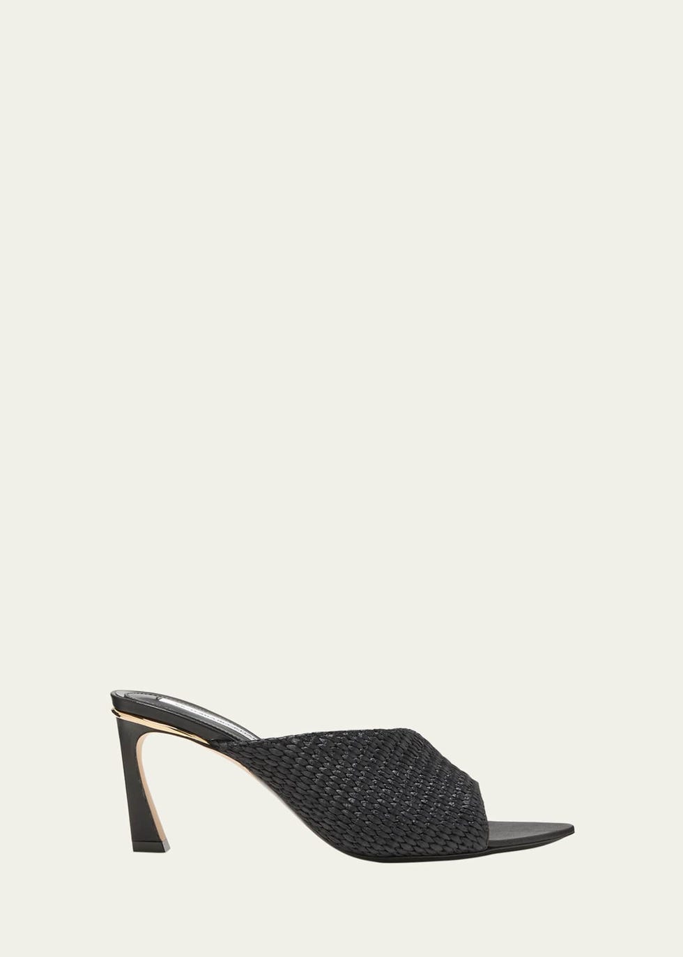 Сандалии-мюли из рафии Stiletto