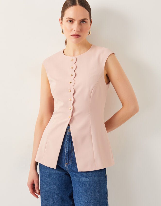 Ruth scallop waistcoat