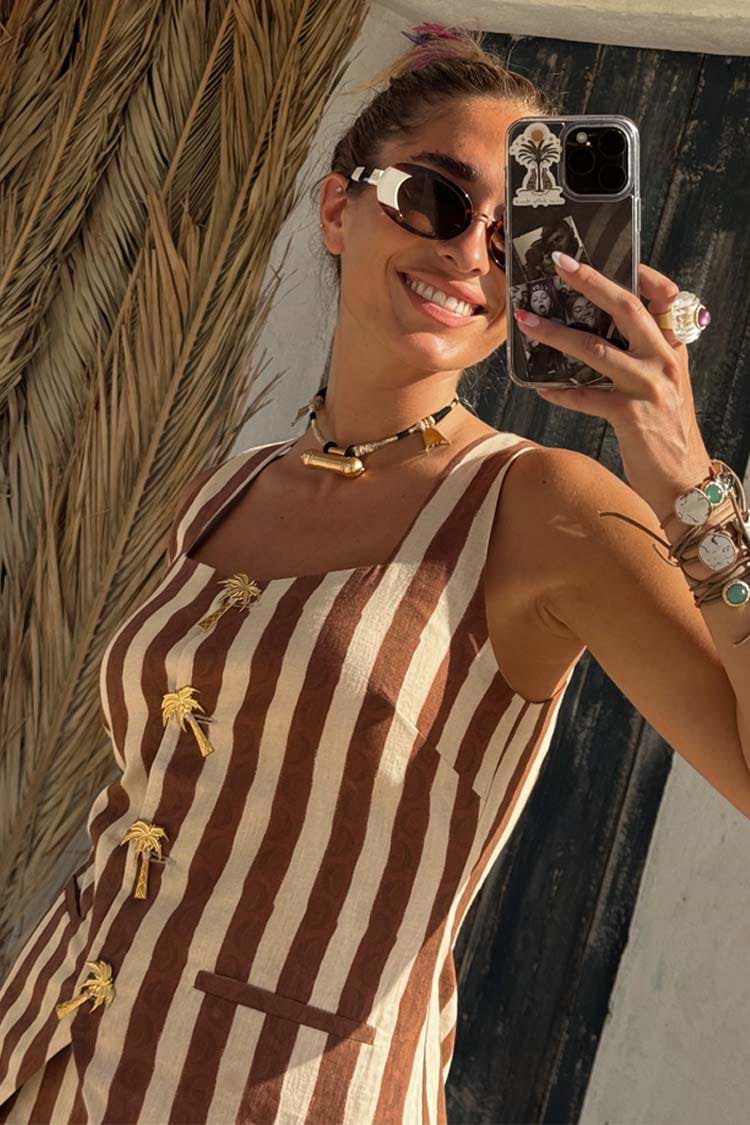 Chocolate Stripe Waistcoat