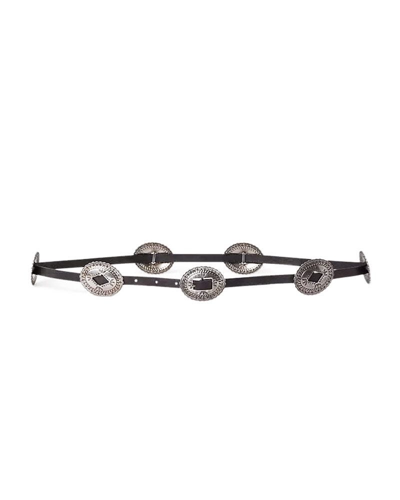Leather Skinny Belt
