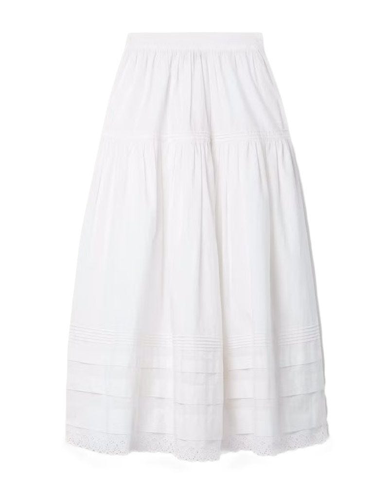 Sebastiane Poplin Maxi Skirt