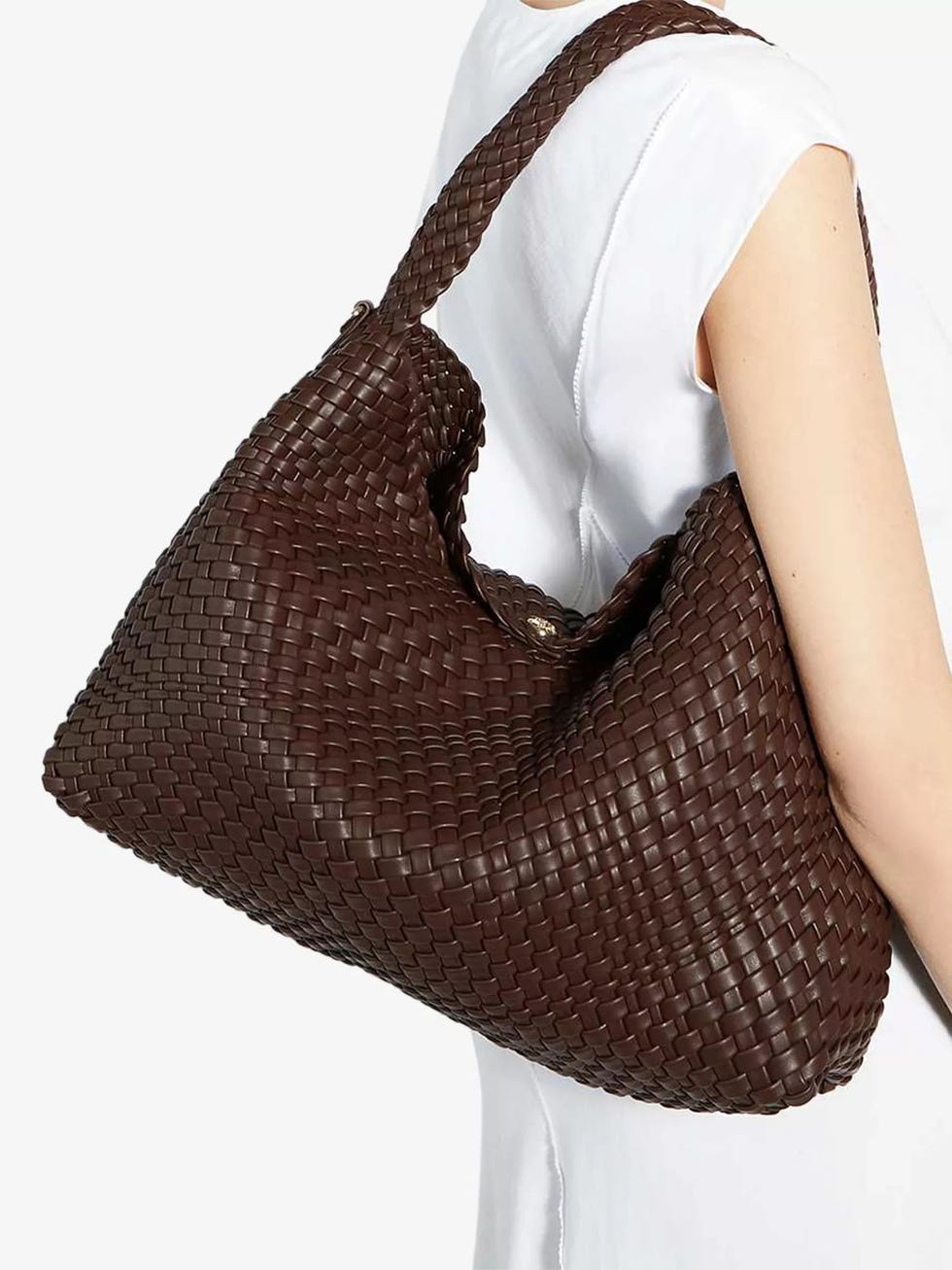 Deliberate Large Woven Shoulder Bag