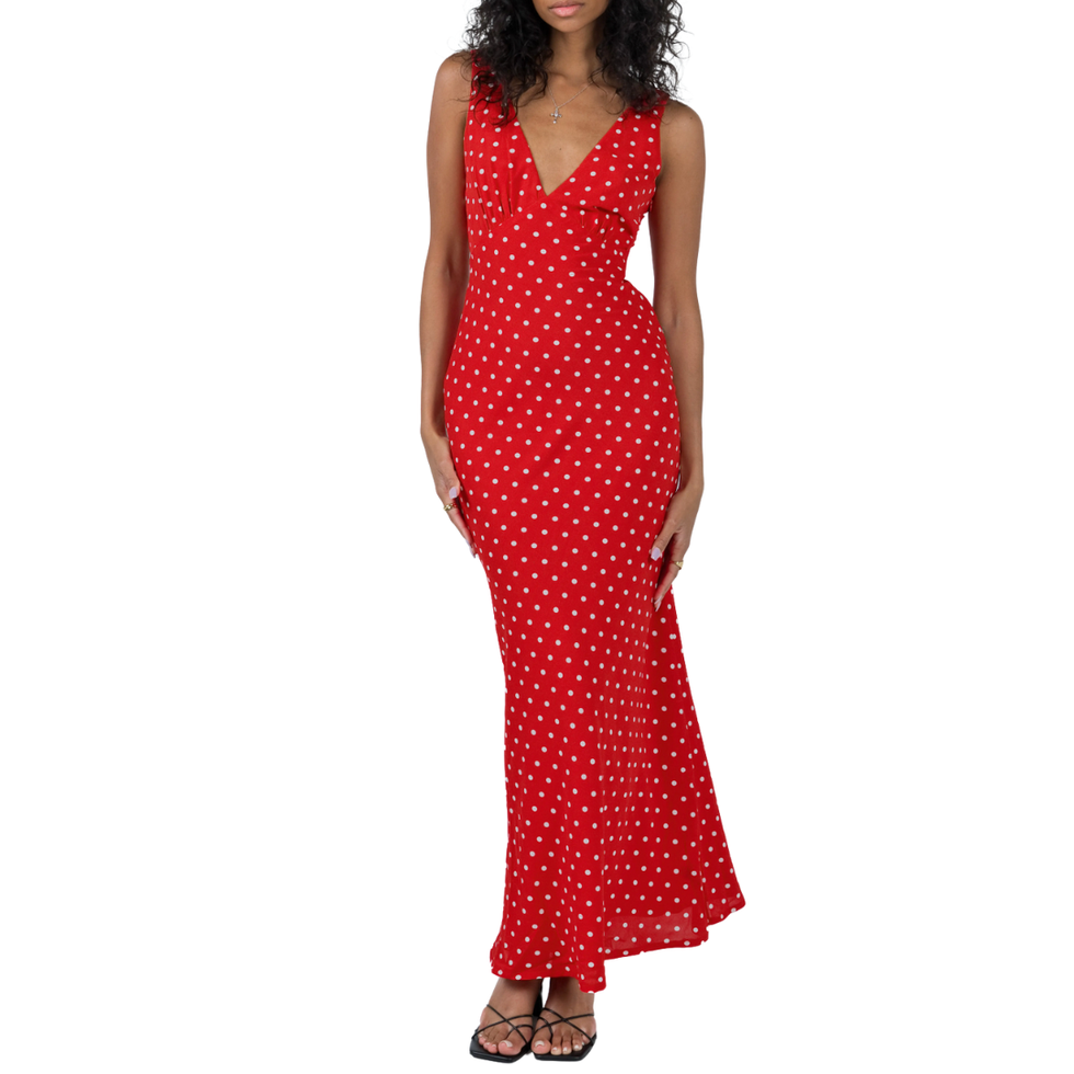 Nellie Polka Dot Maxi Dress