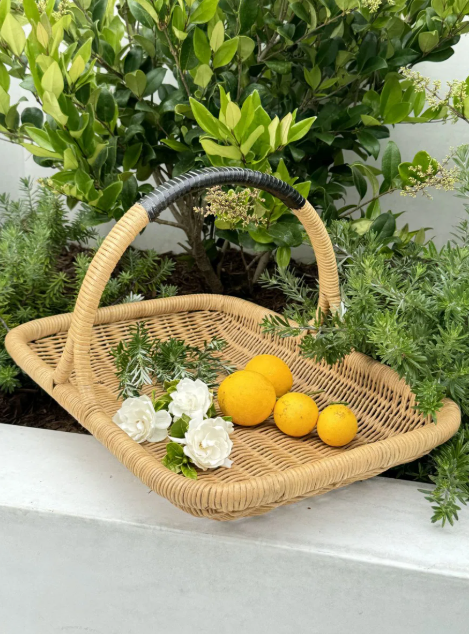 Vegetable and Flower Wicker Basket