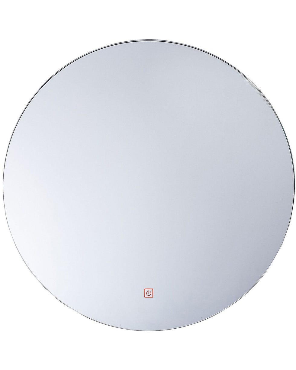 Espejo led de baño de vidrio plateado