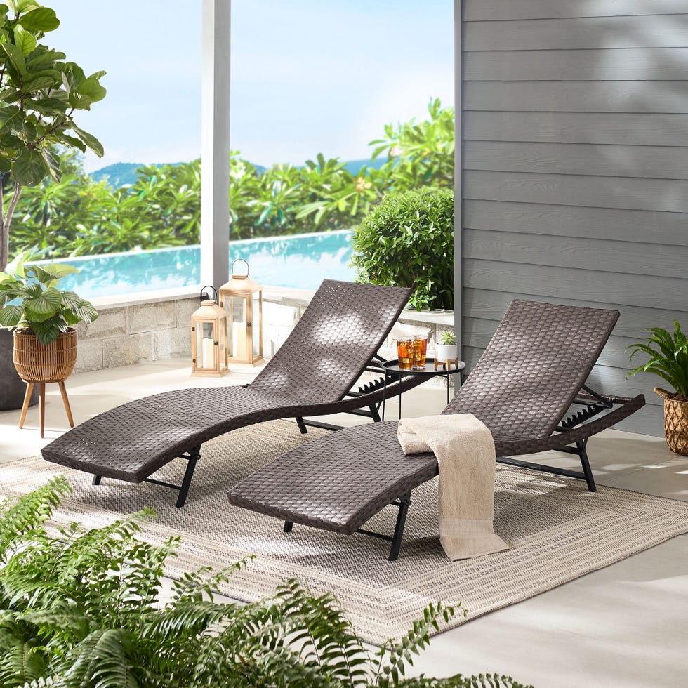 Wicker Chaise Lounges