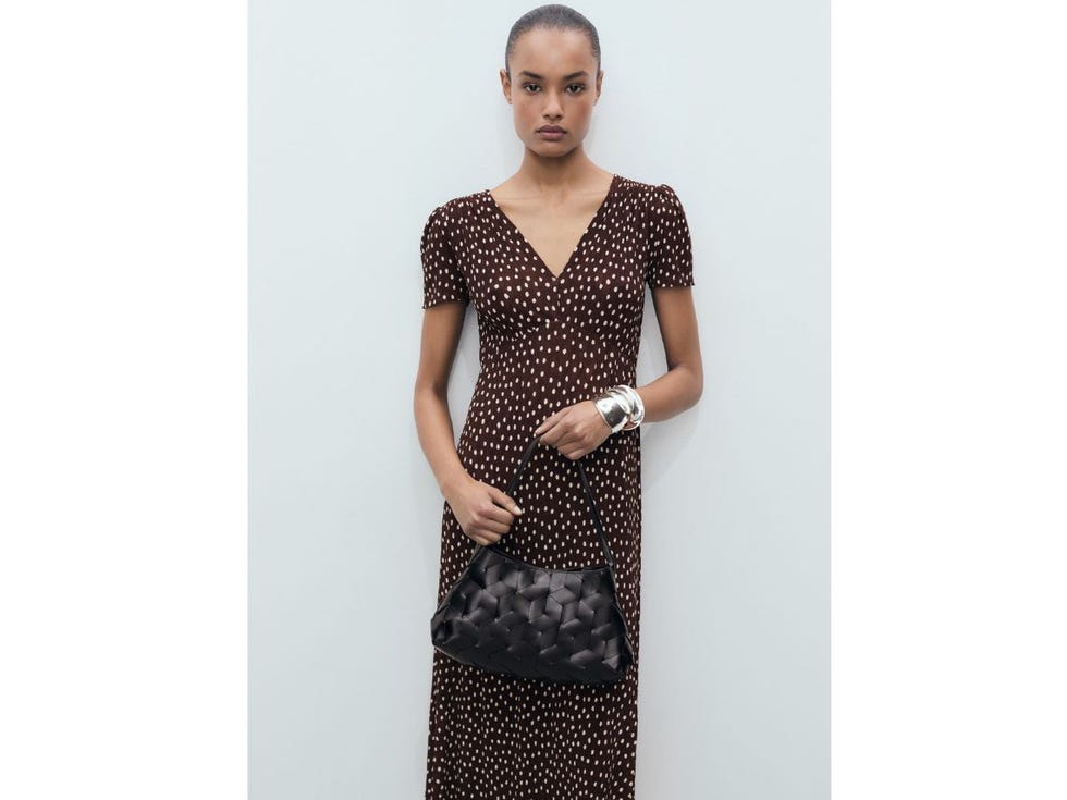 Vestido midi estampado