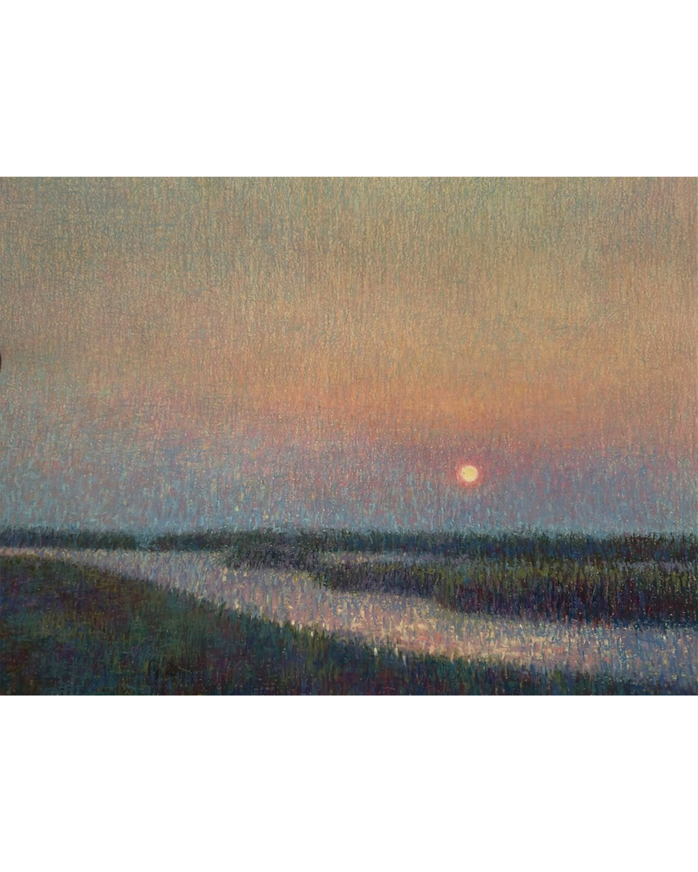 Paisagem Noturna 4 Desenho Pastel