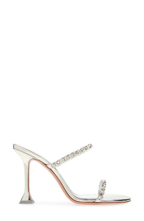 Gigi Crystal Strap Metallic Sandal