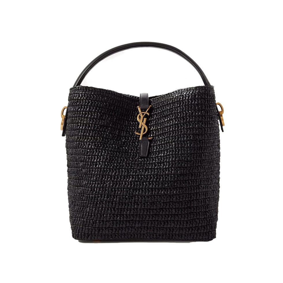 Le 37 Raffia Bucket Bag