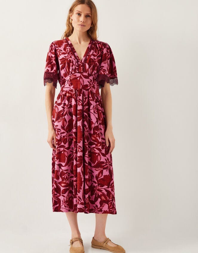 Aimee Floral Print Jersey Dress