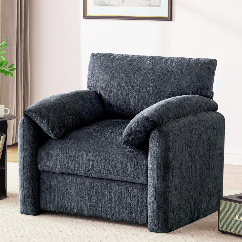 Chenille Oversized Armchair