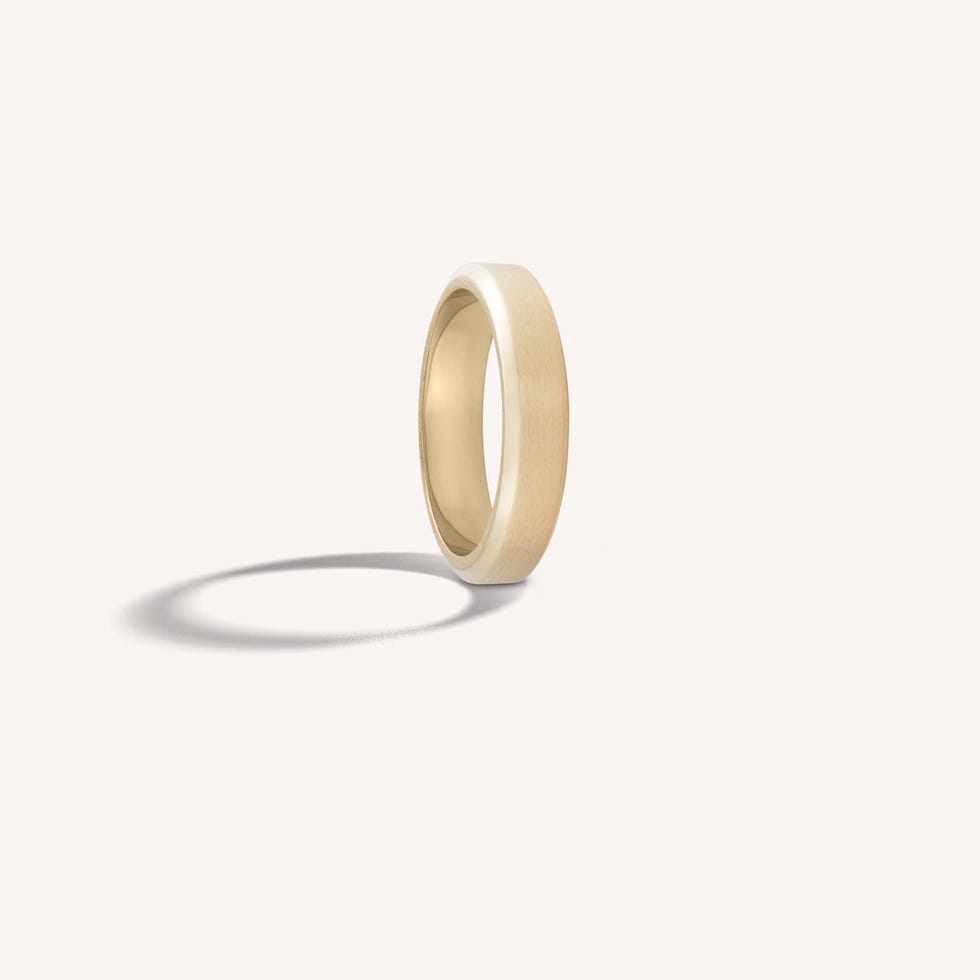 Brushed Slim Beveled Ring Brushed Slim Beveled Ring