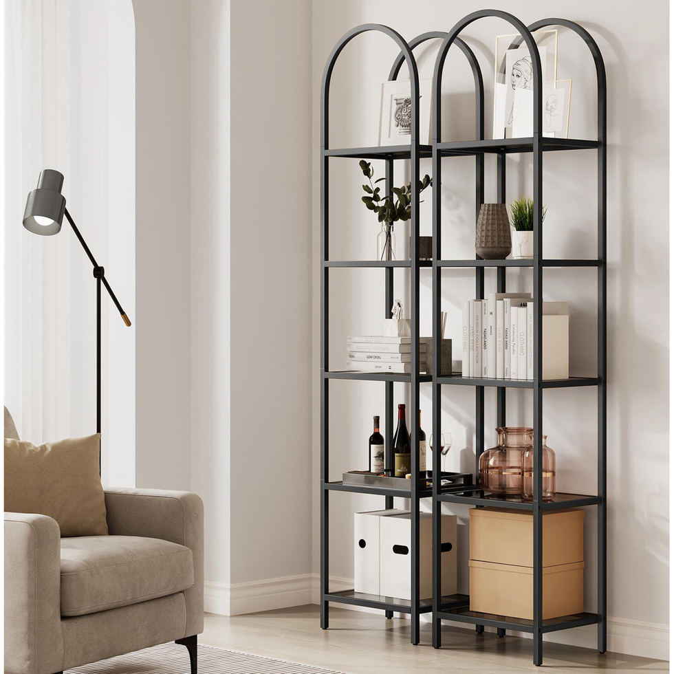 Adrianne Steel Etagere Bookcase