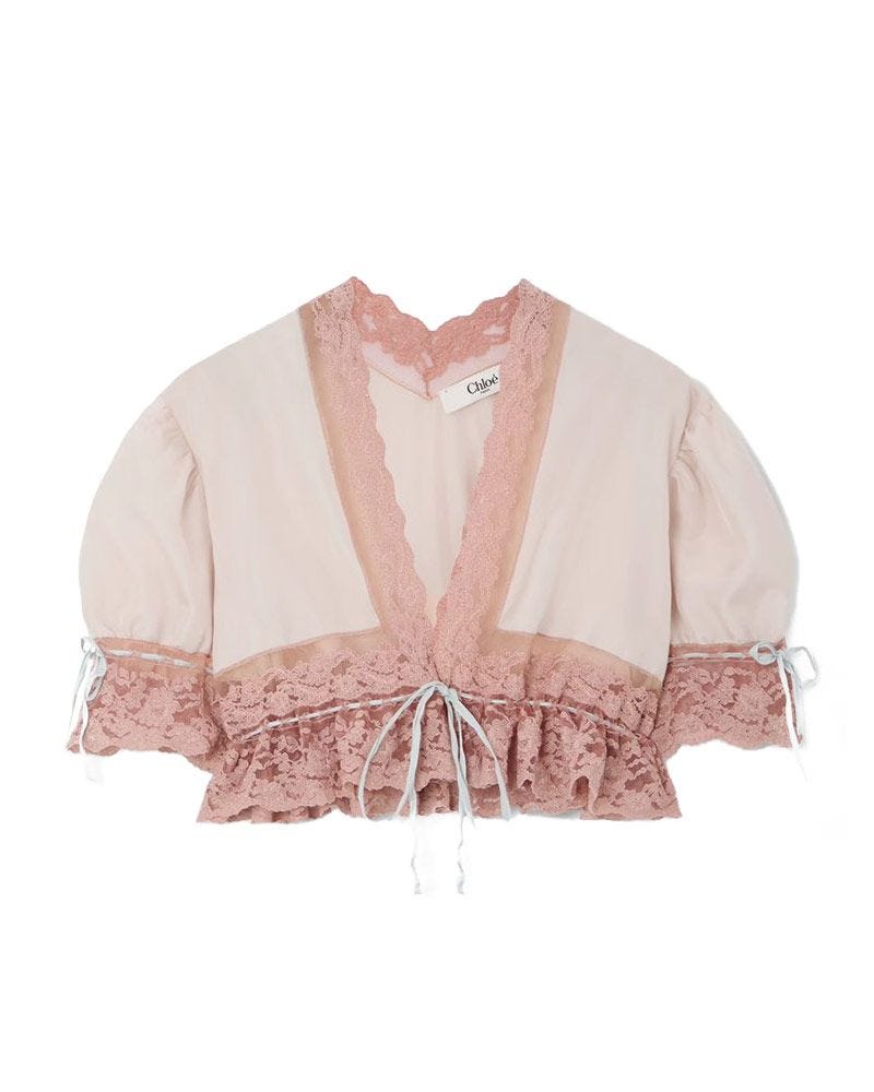 Cropped Silk-Satin Top