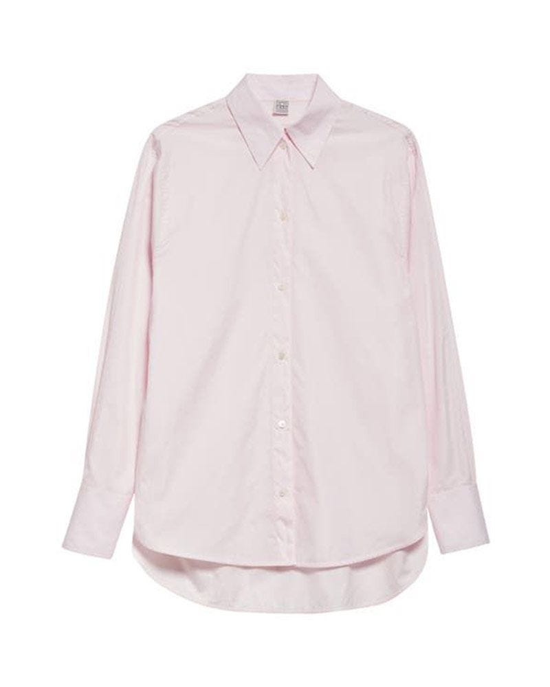 Cotton Poplin Button-Up Shirt