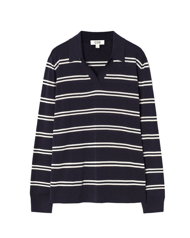 Knitted Silk Polo Shirt