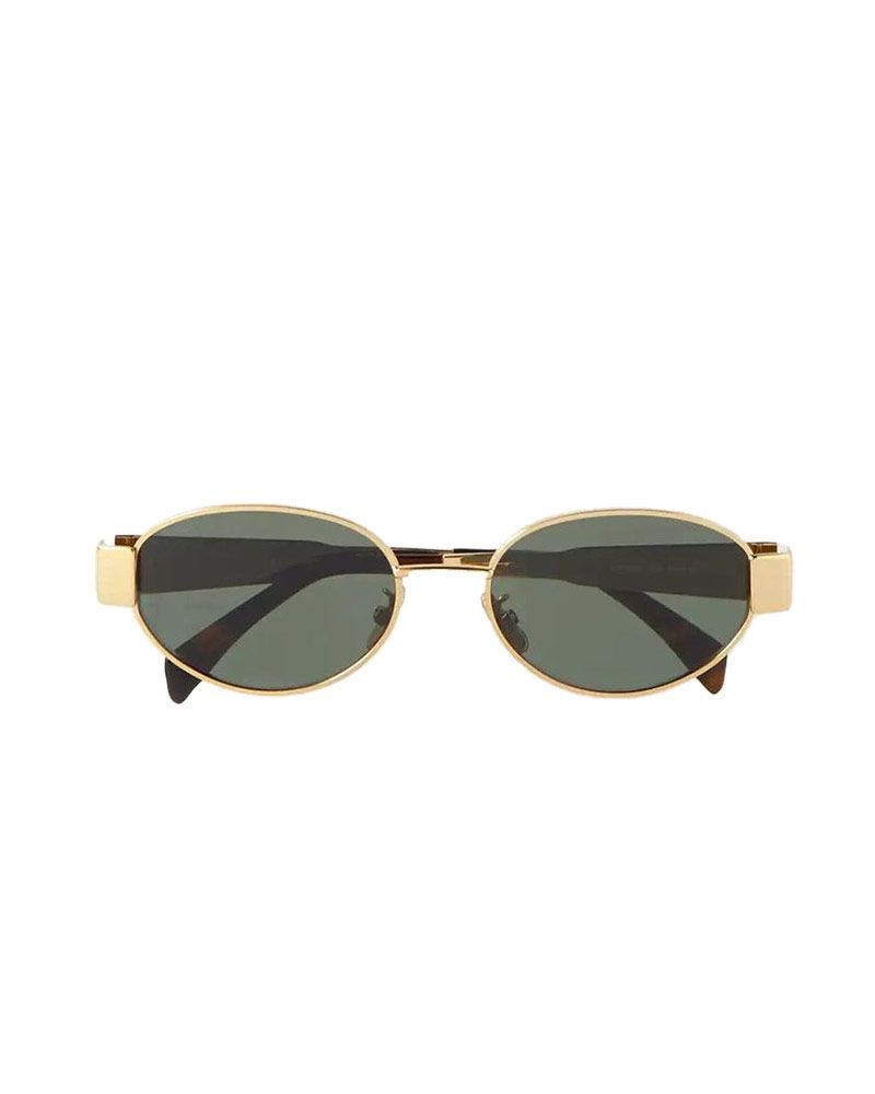 Oval-Frame Sunglasses