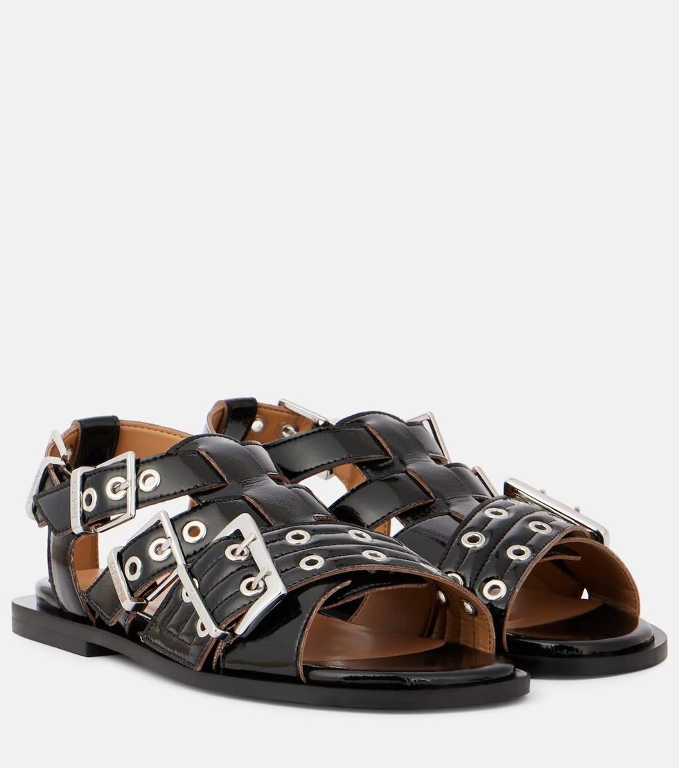 Buckle-Detail Sandals