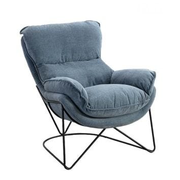 Sillón de terciopelo elegante