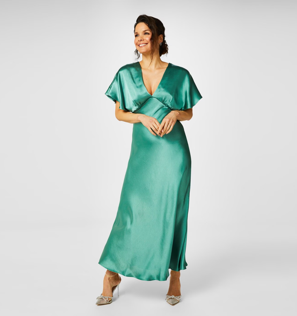 The Support One: Satin maxi dress by Biba 