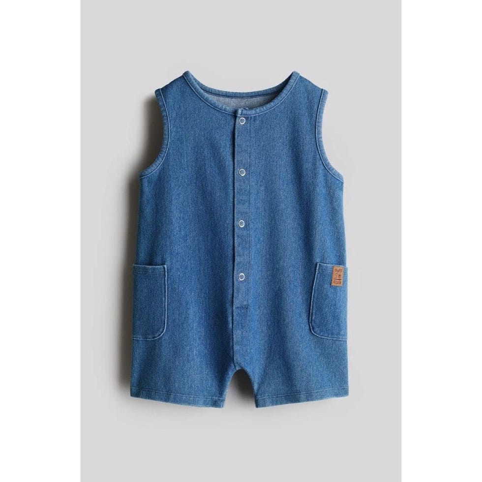 Denim-Look Romper Suit
