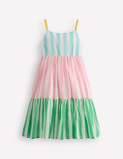 Aurelia Tiered Twirly Dress – Hotchpotch Stripe