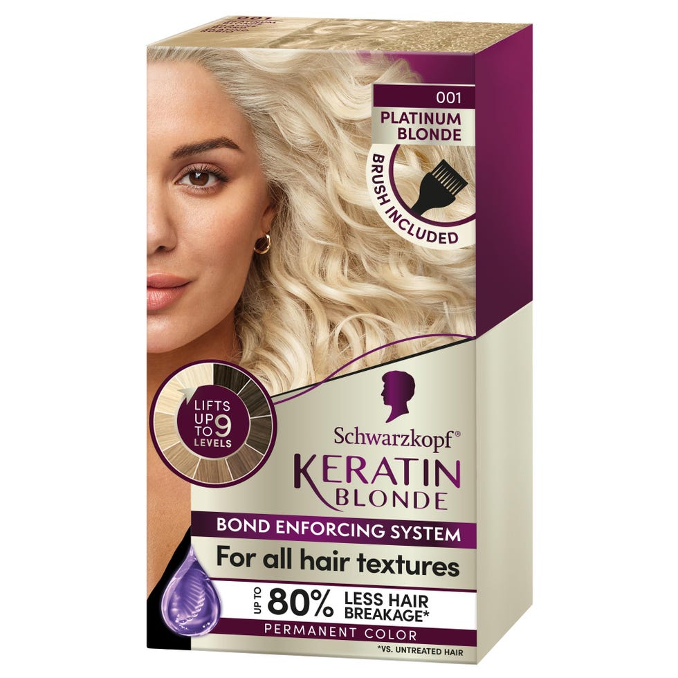 Keratin Blonde Hair Dye Platinum Blonde 001
