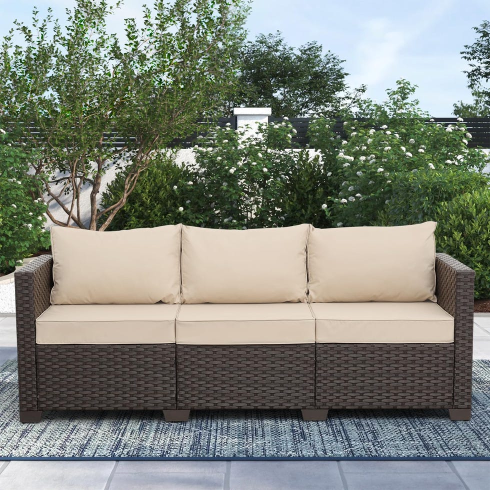 Patio Furniture 3-Seat Sofa