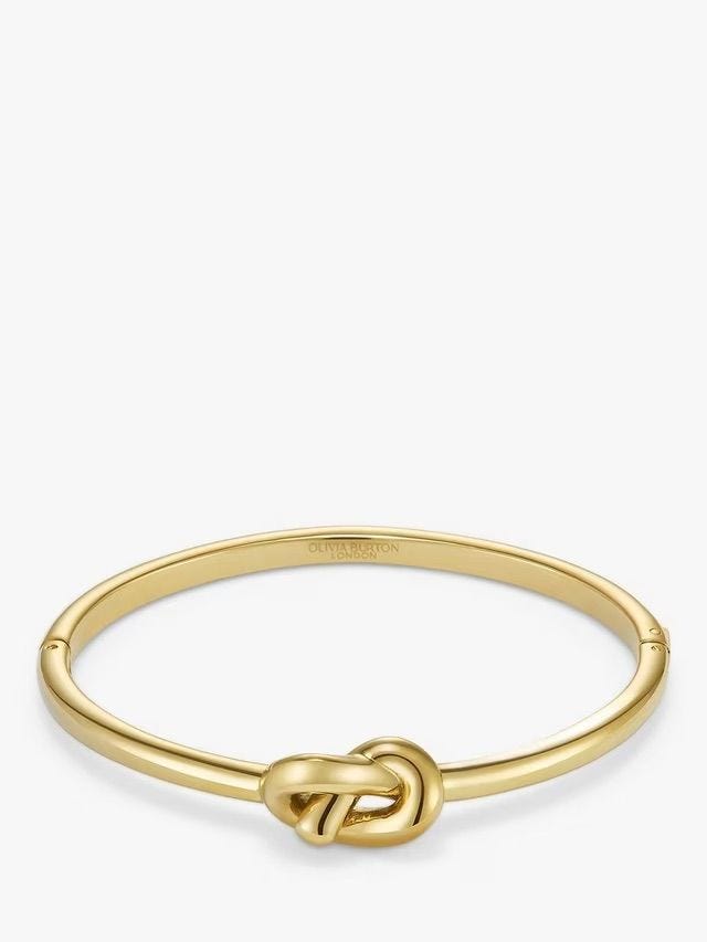 Olivia Burton Lovers Knot Bangle  Gold