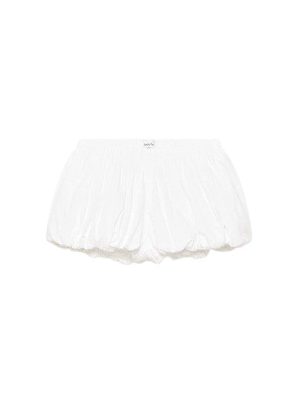 Sufle Poplin Şort