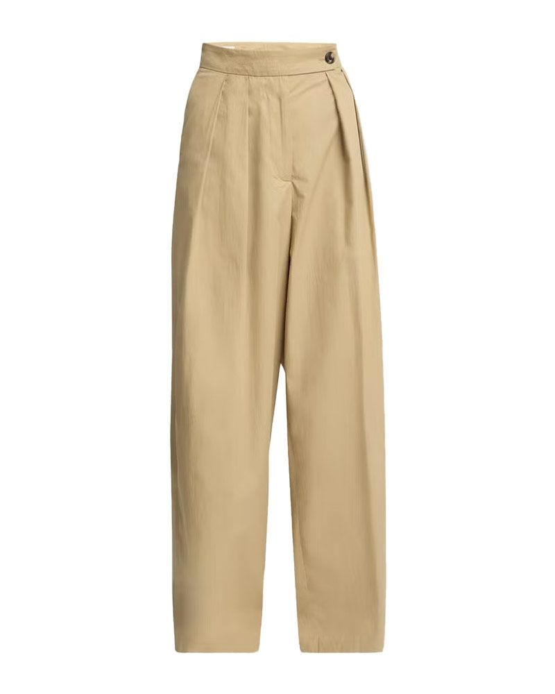 Pamplona Pleated Wide-Leg Pants