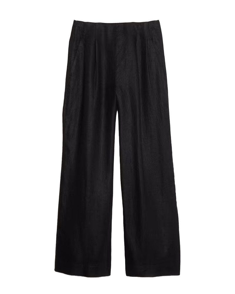 High-Rise Linen Wide-Leg Pant