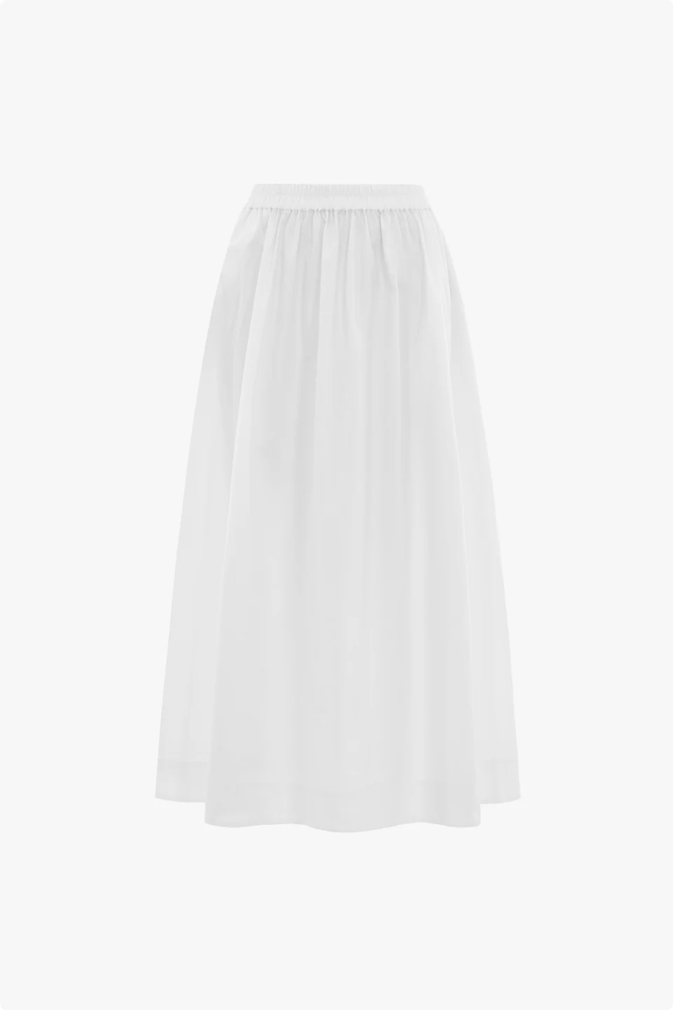 Natalie Elasticated Cotton Midi Skirt