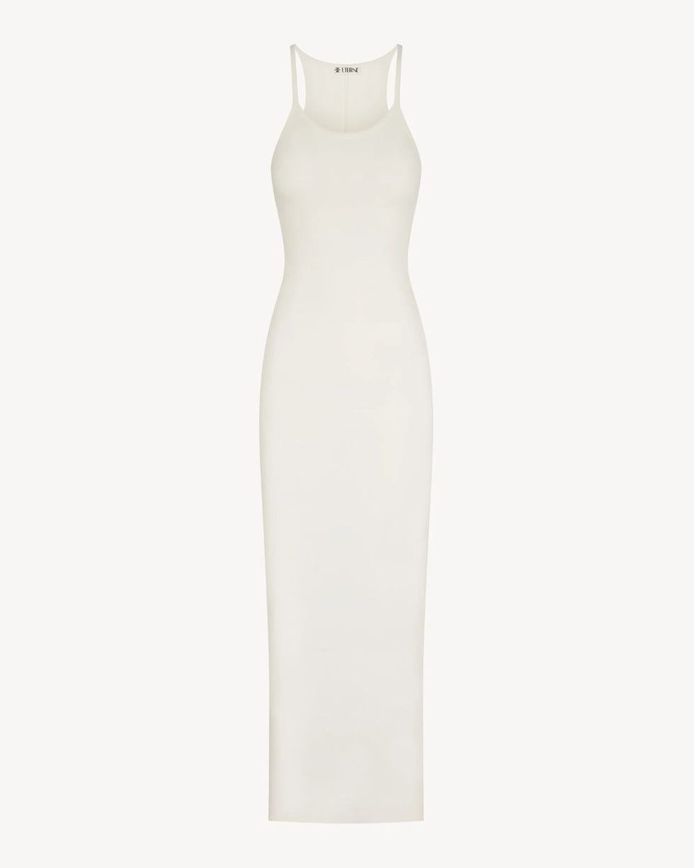 Vestido longo sem mangas