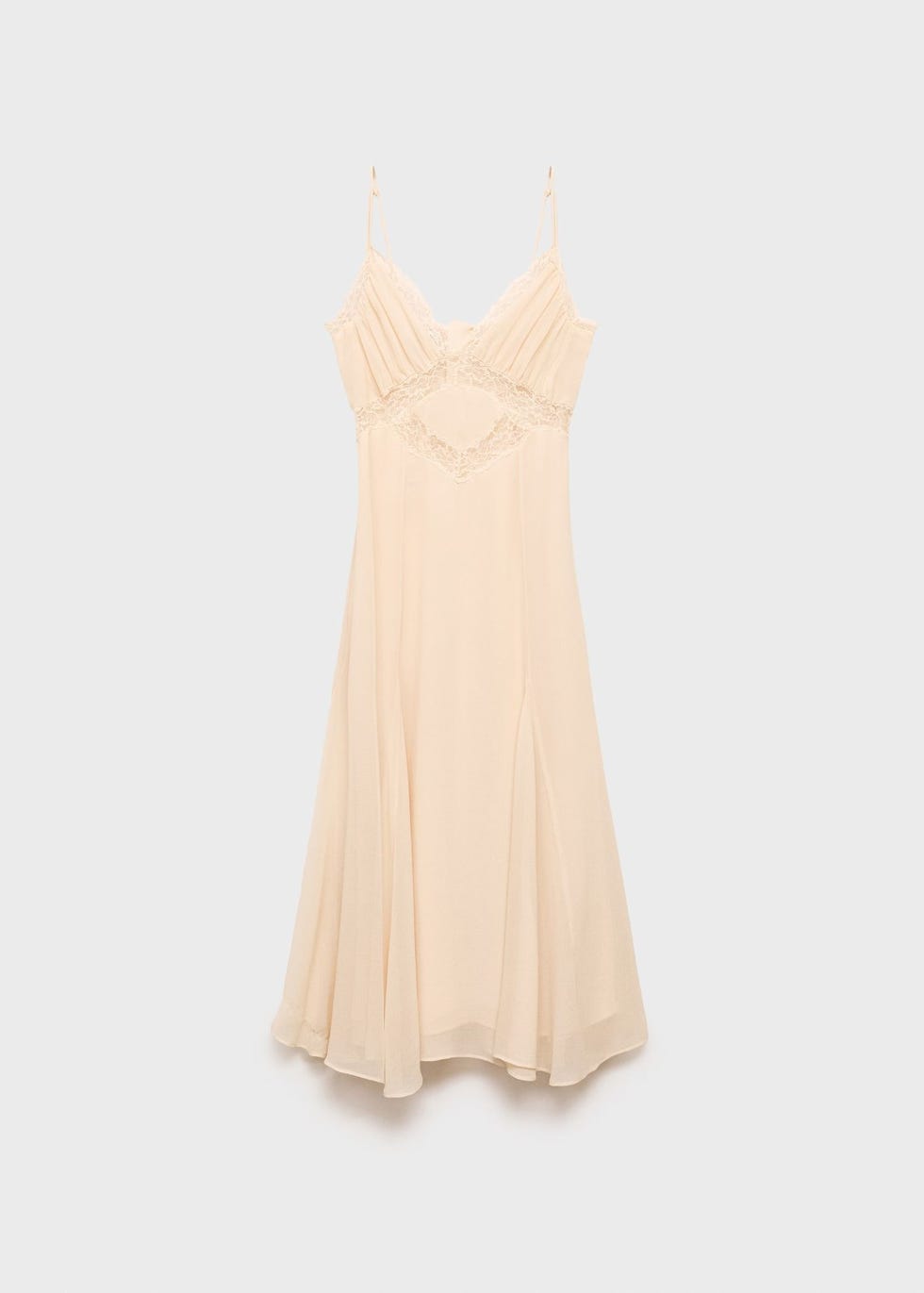 Vestido camisola de renda